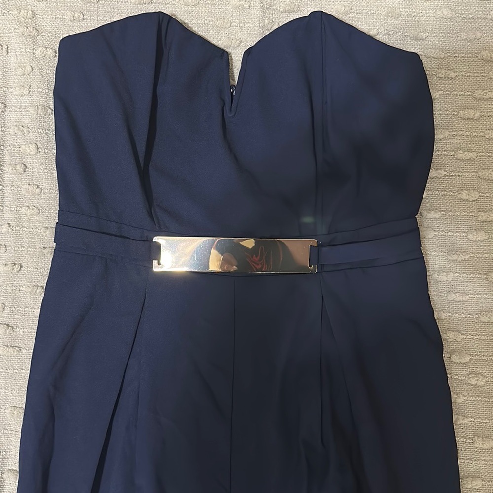 Navy Pant Romper